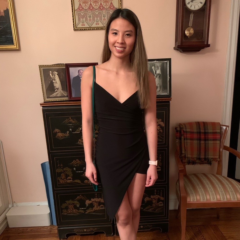 Black high low dress size 4